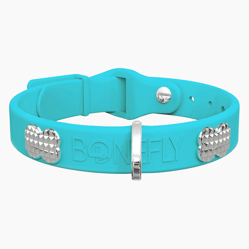 Boneflex+ Signature Spike Silver Collar