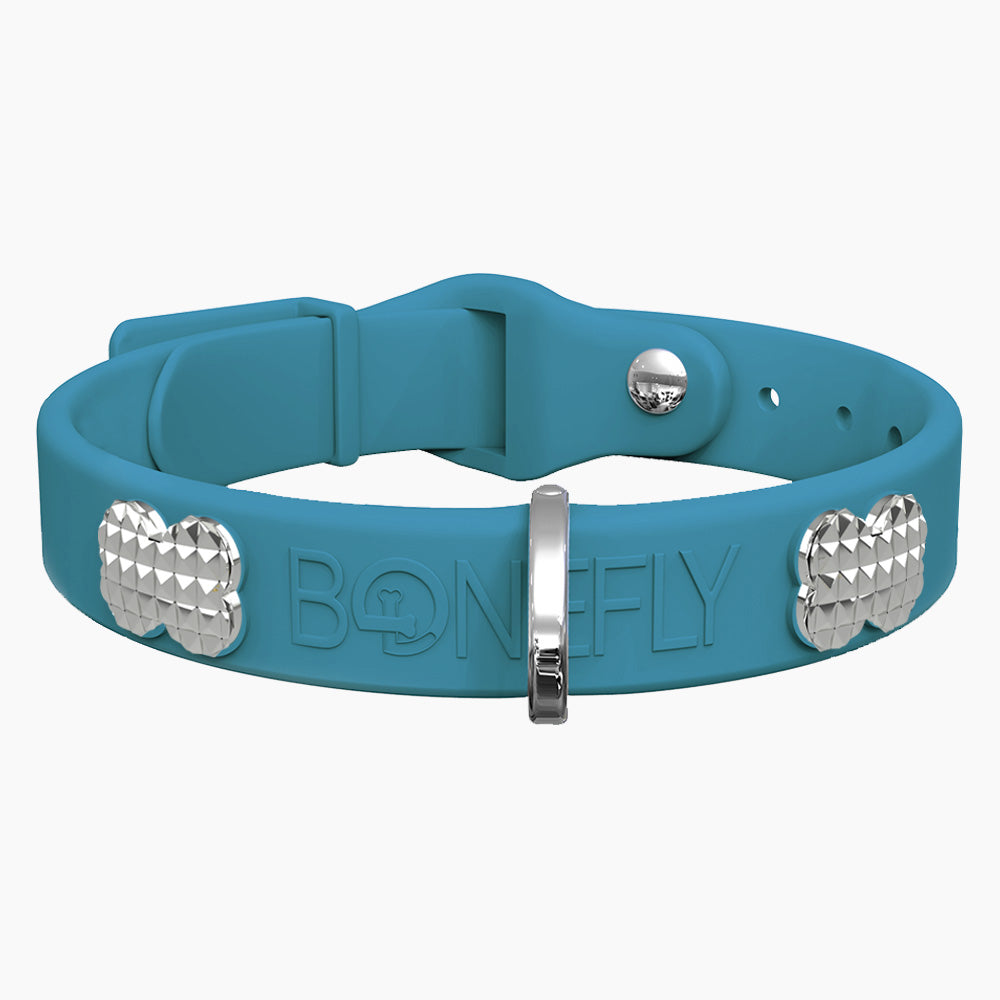 Boneflex+ Signature Spike Silver Collar